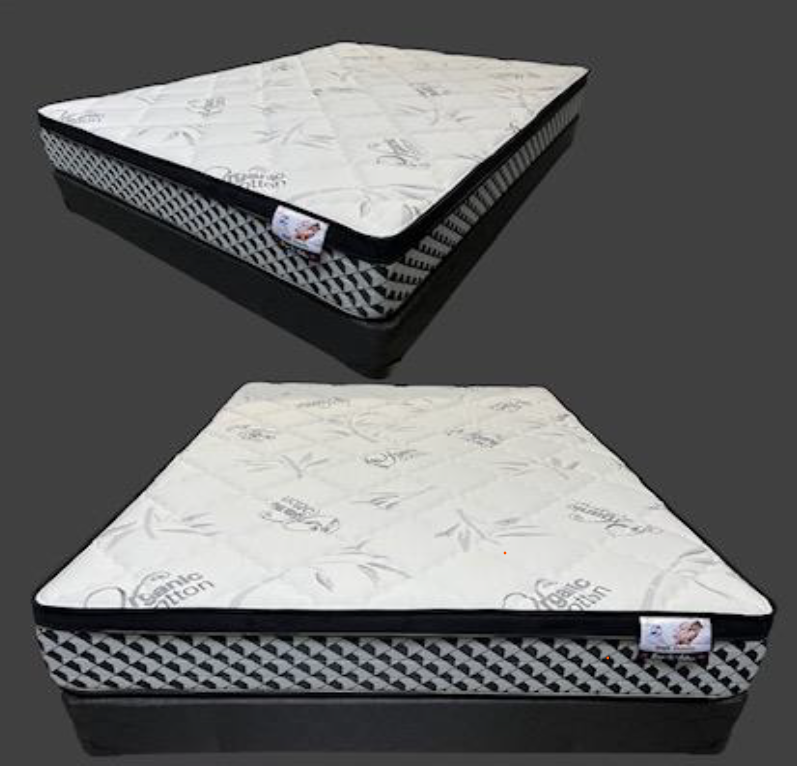 Bamboo Sleep – 9″ Extra Firm Euro Top Foam Mattress